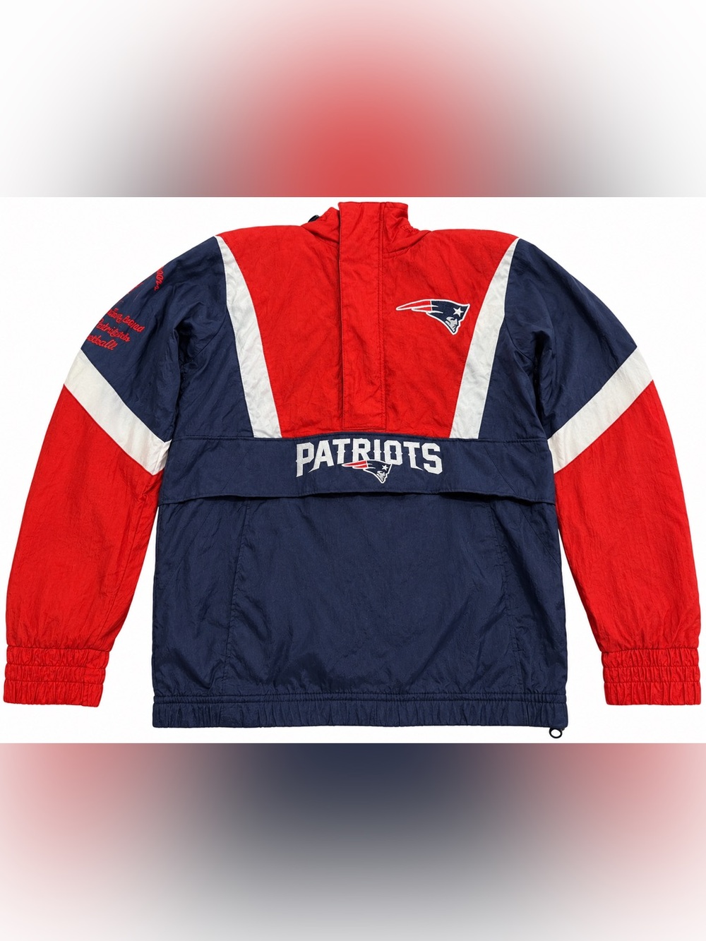 New England Patriots NFL 100 Youth Small 8 Colorblock Windbreaker Jacket